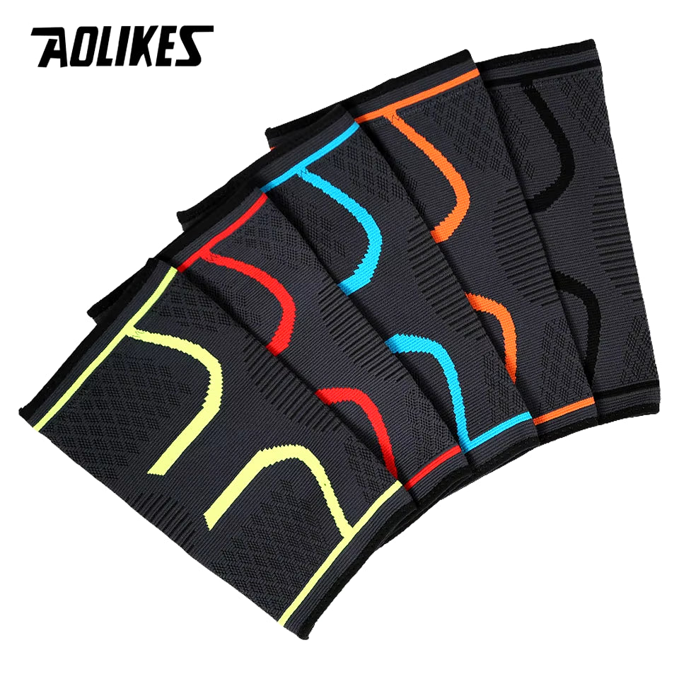 1PCS Fitness Running Cycling Knee Support Braces Elastic Nylon Sport Compression Knee Pad Sleeve for Basketball