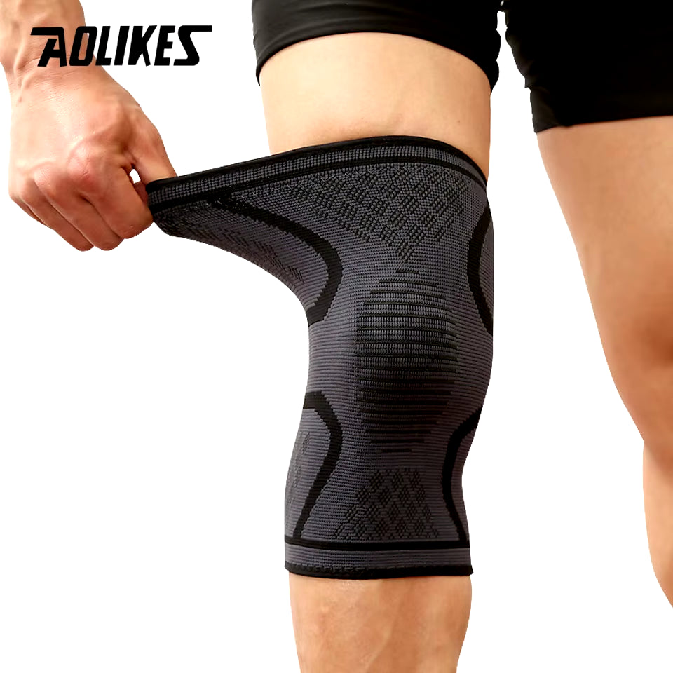 1PCS Fitness Running Cycling Knee Support Braces Elastic Nylon Sport Compression Knee Pad Sleeve for Basketball