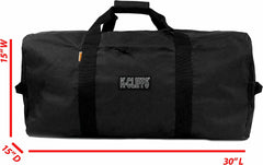 Heavy Duty Cargo Duffel Large Sport Gear Drum Set Equipment Hardware Travel Bag Rooftop Rack Bag (30" X 15" X 15", Camouflage)