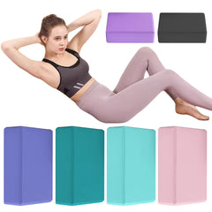 EVA Yoga Block Solid Color Yoga Balance Bricks Moisture-Proof High Density Yoga Blocks Body Shaping Yoga Blocks for Meditation