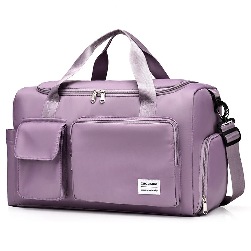 Carry on Travel Bag Large Capacity Weekender Overnight Duffle Bags with Shoe Compartment Sports Fitness Bags for Women