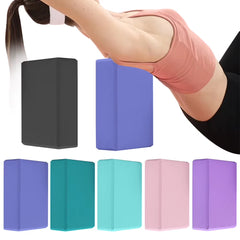 EVA Yoga Block Solid Color Yoga Balance Bricks Moisture-Proof High Density Yoga Blocks Body Shaping Yoga Blocks for Meditation